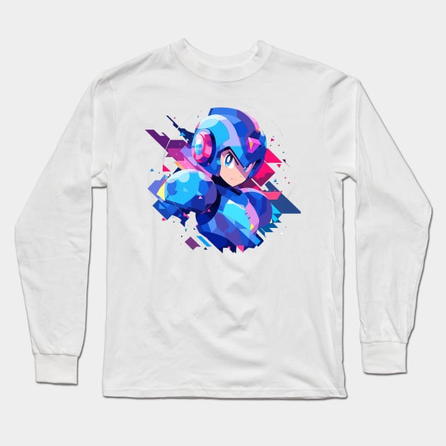 megaman Long Sleeve T-Shirt by skatermoment